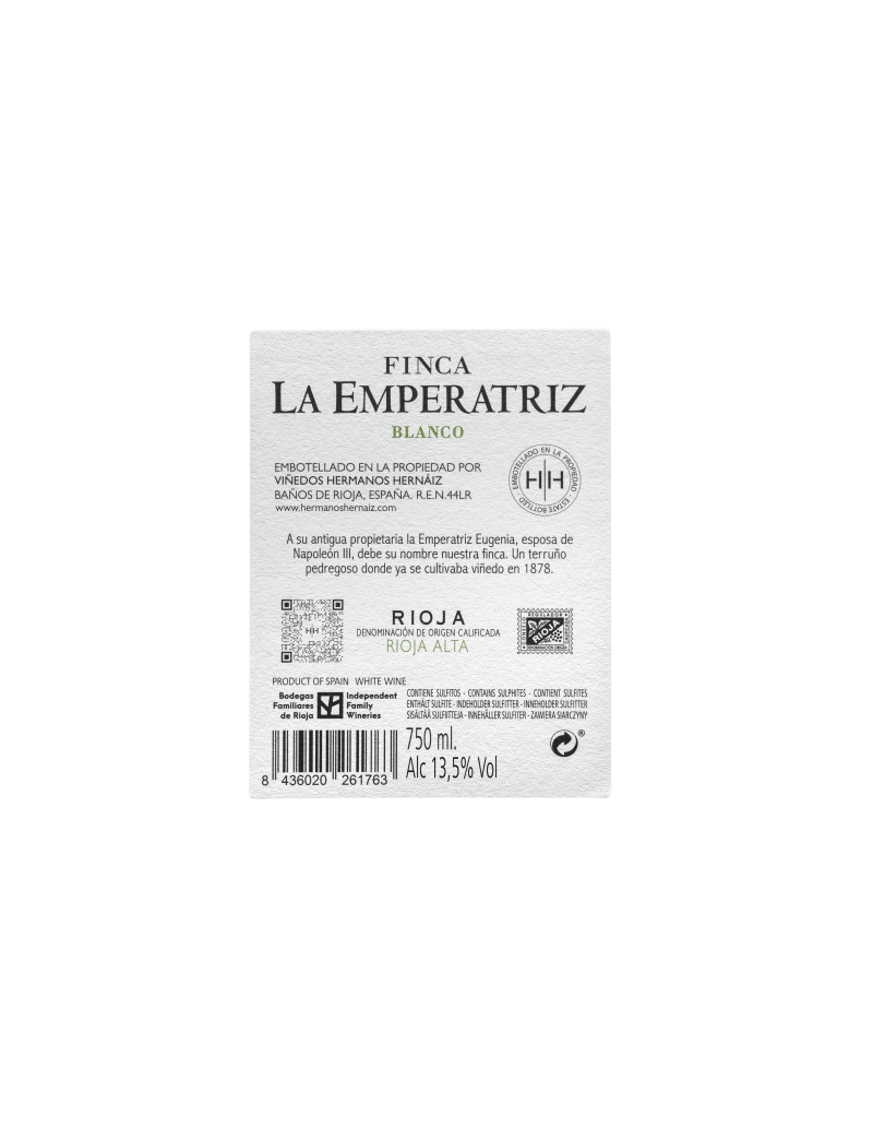 Finca La Emperatriz Blanco caja 2 botellas