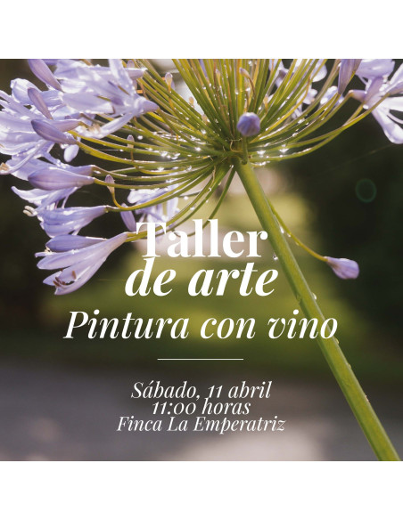 Taller de Arte - Pintura con vino - 11 de abril, 11:00 horas