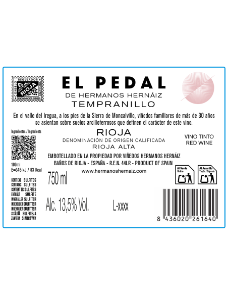 El Pedal Tempranillo